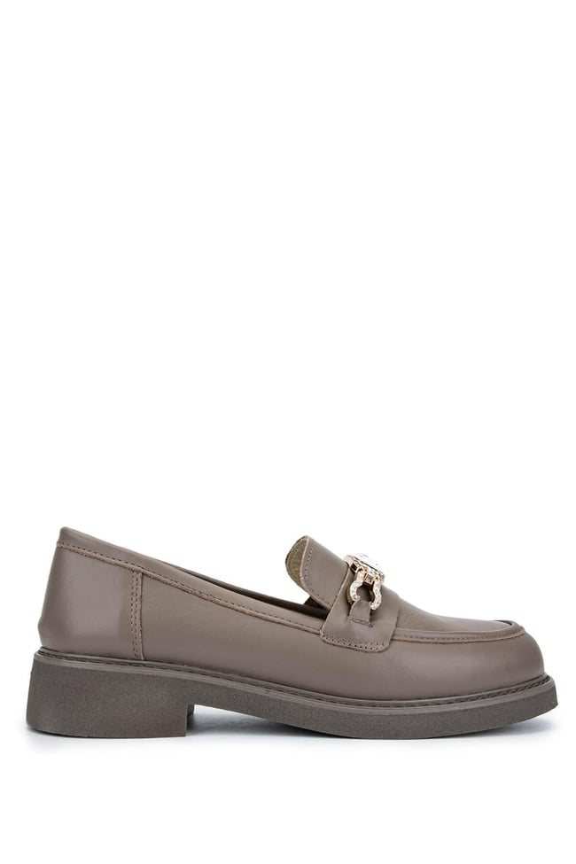  Tamer Tanca Kadın Hakiki Deri Vizon Loafer Ayakkabı