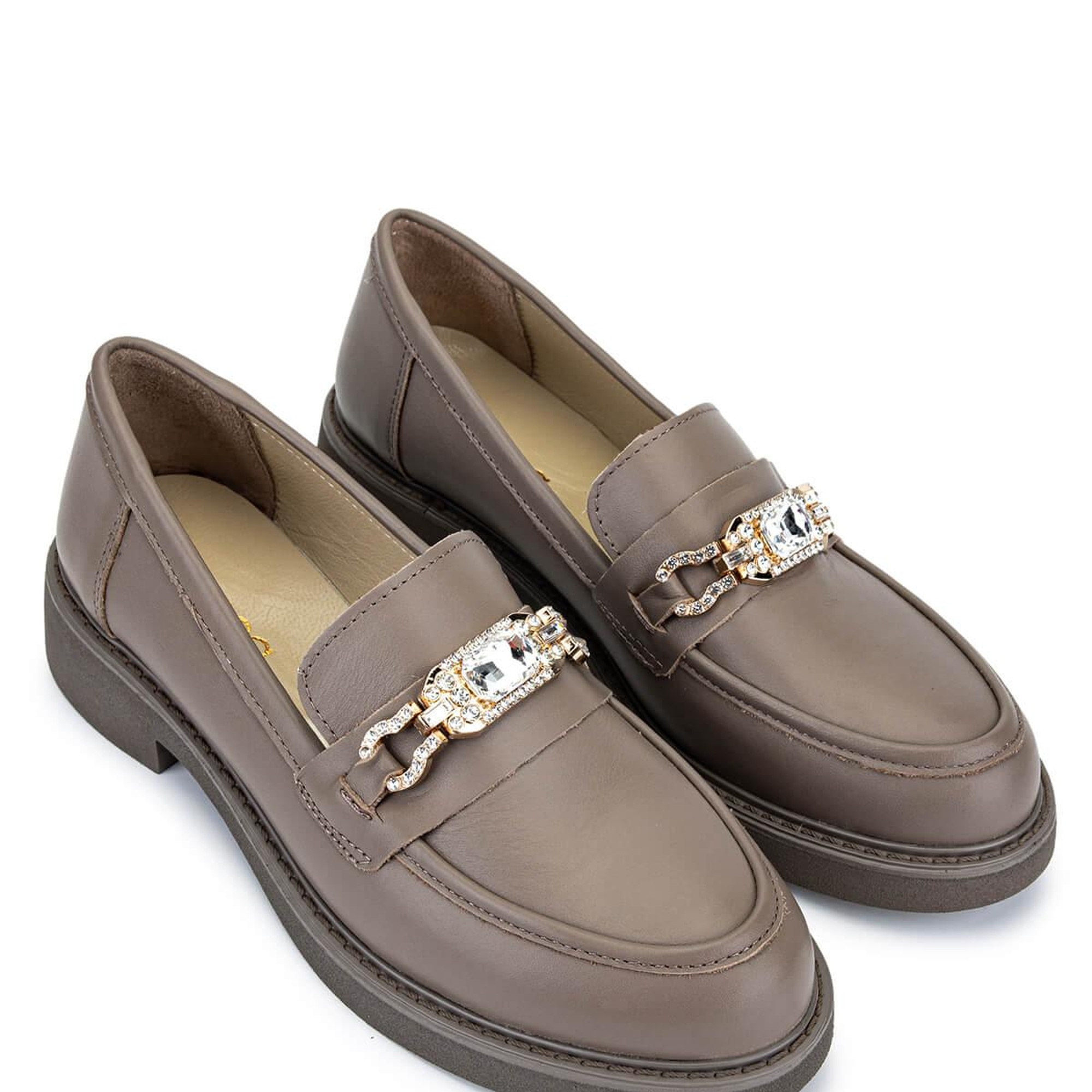 Tamer Tanca Kadın Hakiki Deri Vizon Loafer Ayakkabı