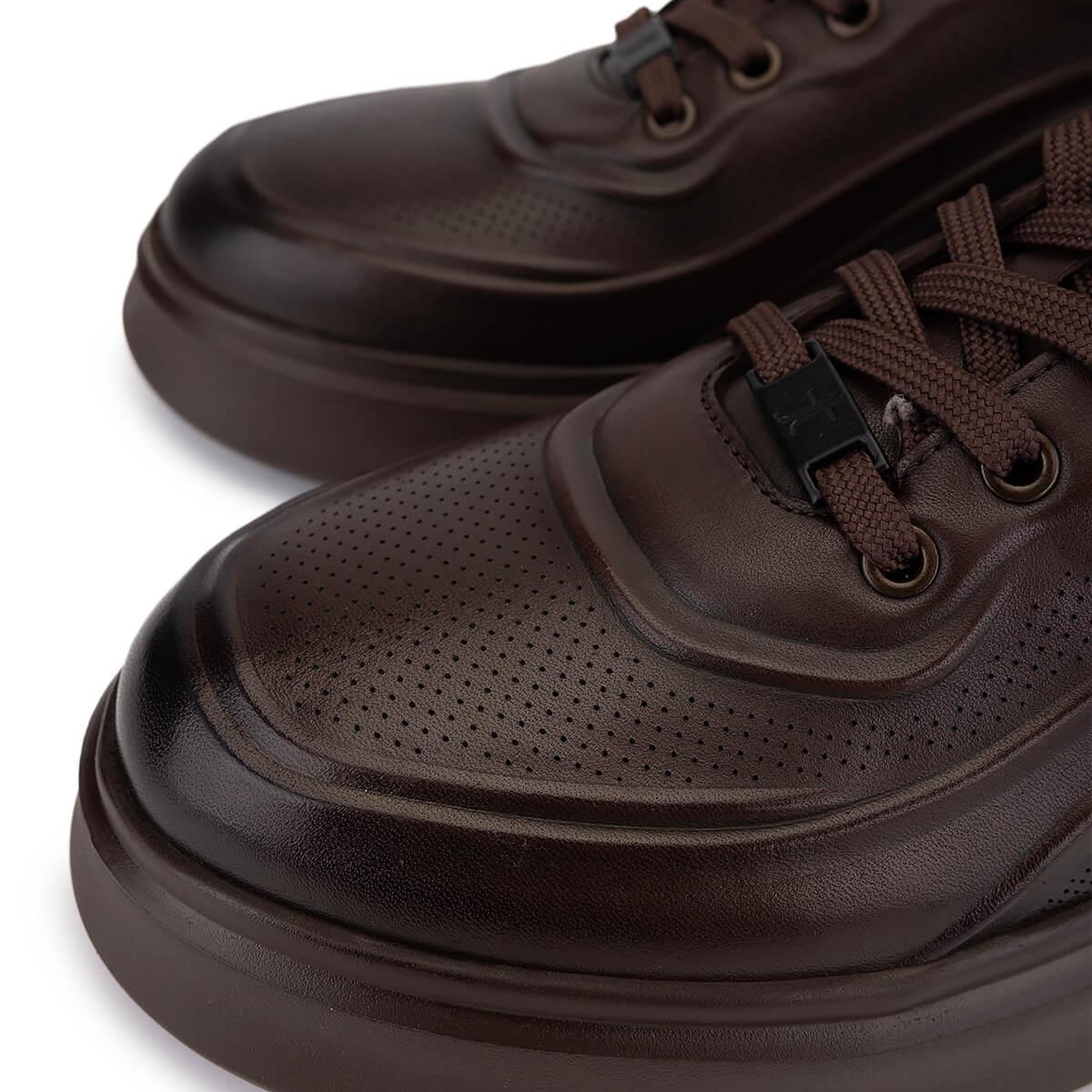 Tamer Tanca Erkek Hakiki Deri Kahverengi Sneakers & Spor Ayakkabı