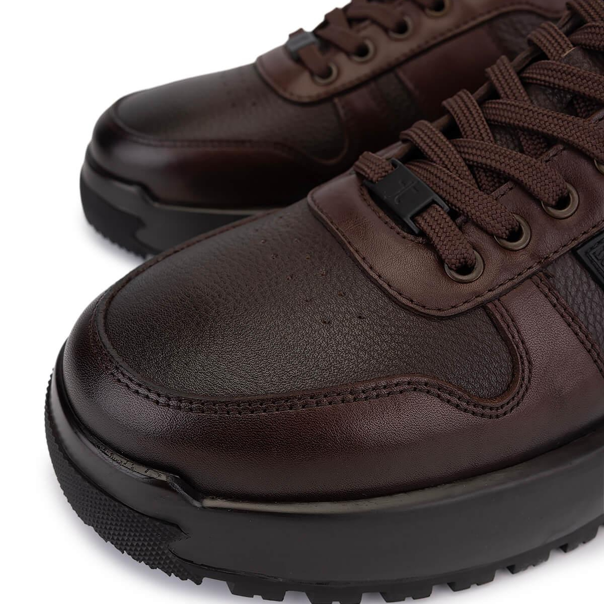 Tamer Tanca Erkek Hakiki Deri Kahverengi Sneakers & Spor Ayakkabı