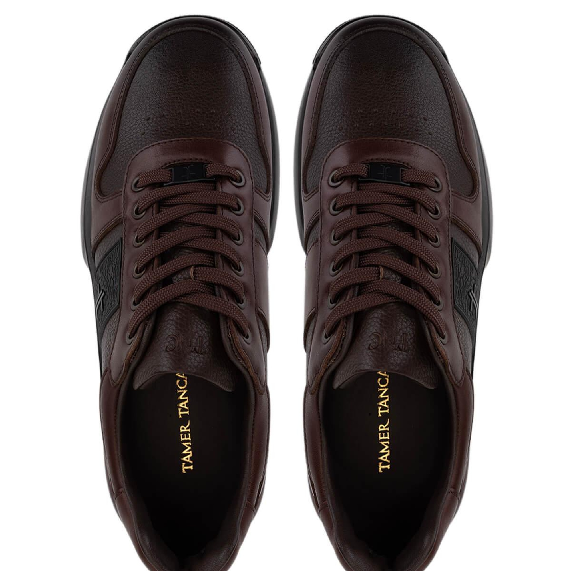 Tamer Tanca Erkek Hakiki Deri Kahverengi Sneakers & Spor Ayakkabı