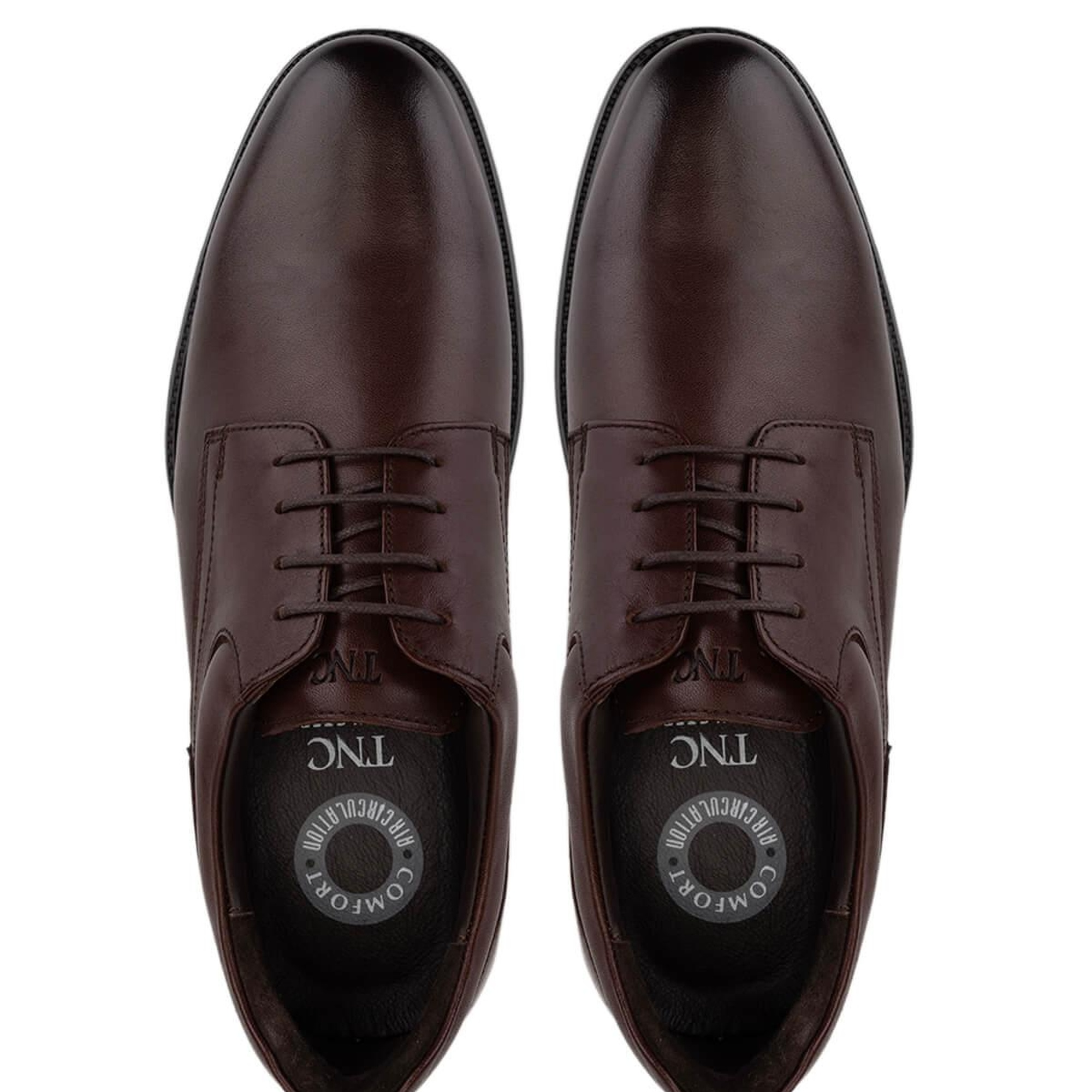 Tamer Tanca Erkek Hakiki Deri Kahverengi Klasik Ayakkabı