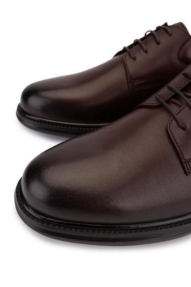  Tamer Tanca Erkek Hakiki Deri Kahverengi Klasik Ayakkabı