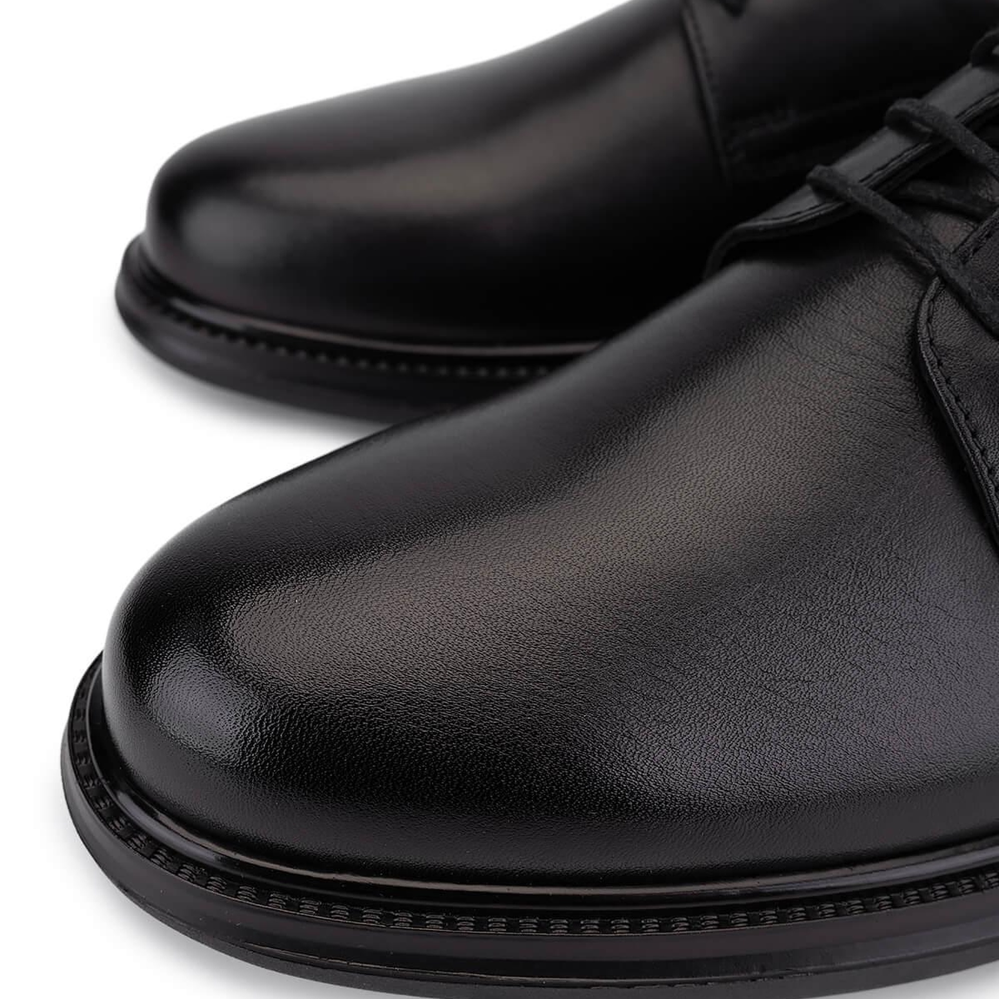 Tamer Tanca Erkek Hakiki Deri Siyah Klasik Ayakkabı