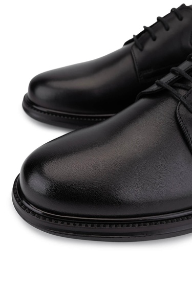  Tamer Tanca Erkek Hakiki Deri Siyah Klasik Ayakkabı