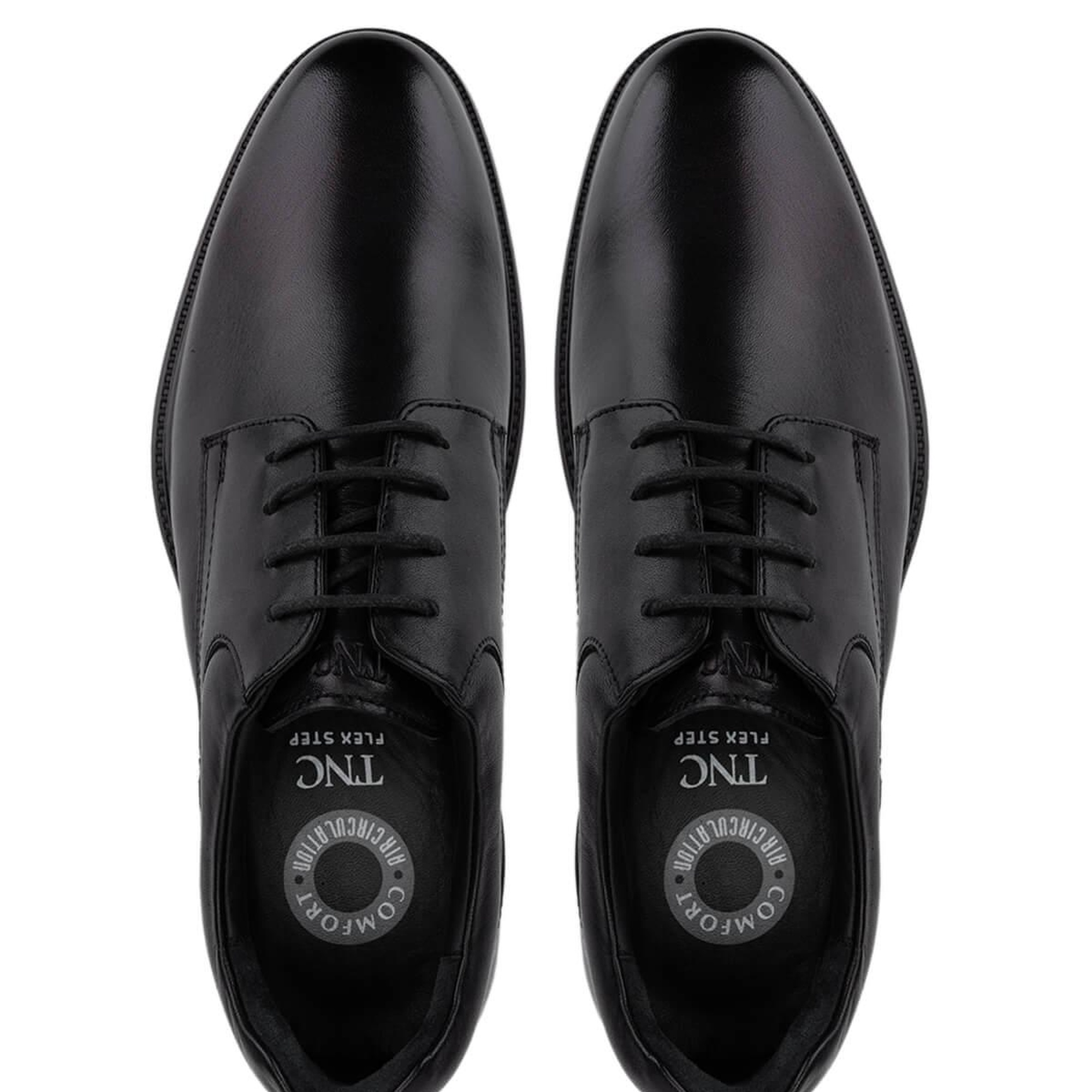 Tamer Tanca Erkek Hakiki Deri Siyah Klasik Ayakkabı