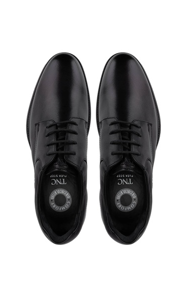  Tamer Tanca Erkek Hakiki Deri Siyah Klasik Ayakkabı