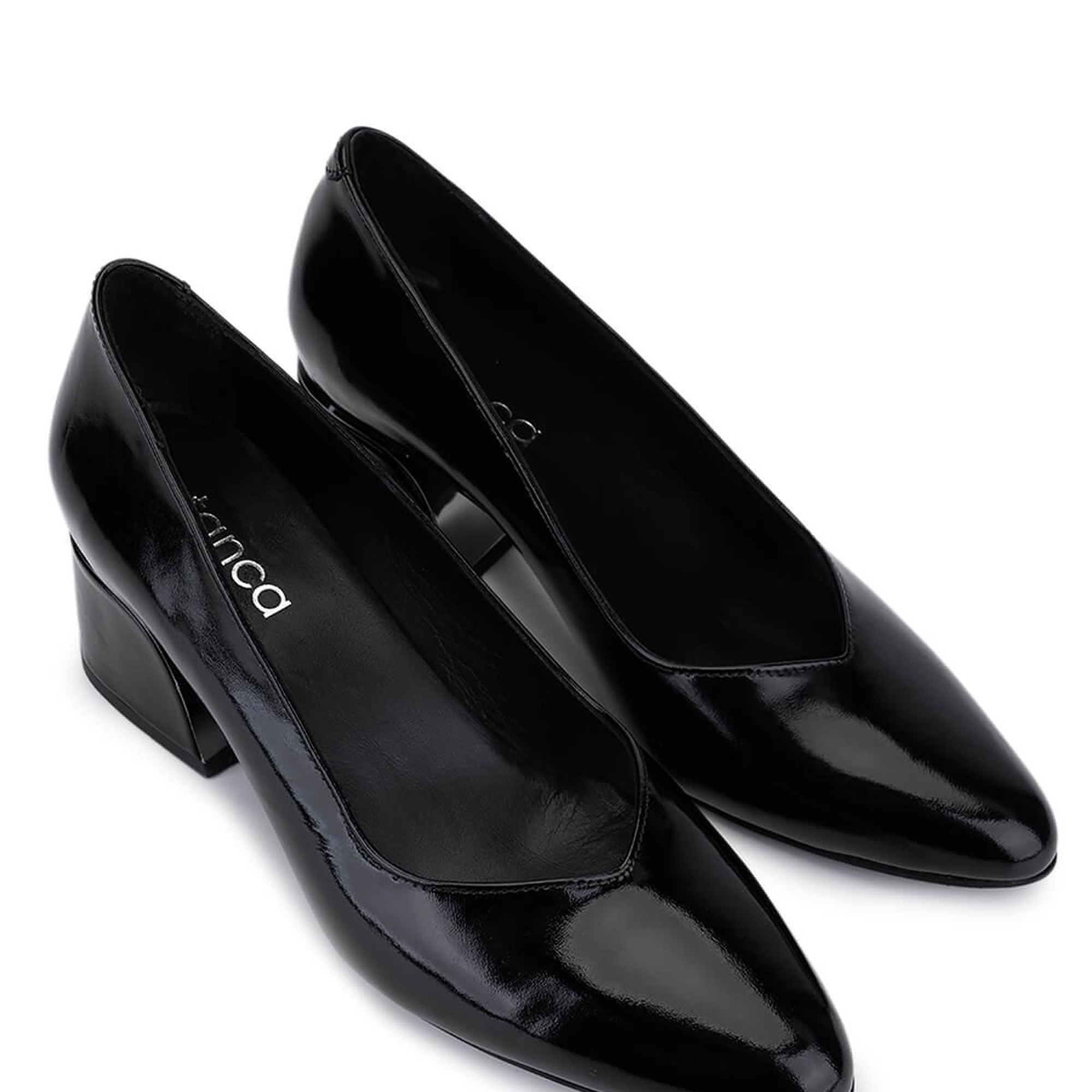 Tamer Tanca Kadın Hakiki Deri Siyah Klasik Ayakkabı