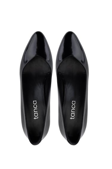  Tamer Tanca Kadın Hakiki Deri Siyah Klasik Ayakkabı