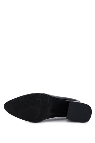  Tamer Tanca Kadın Hakiki Deri Siyah Klasik Ayakkabı