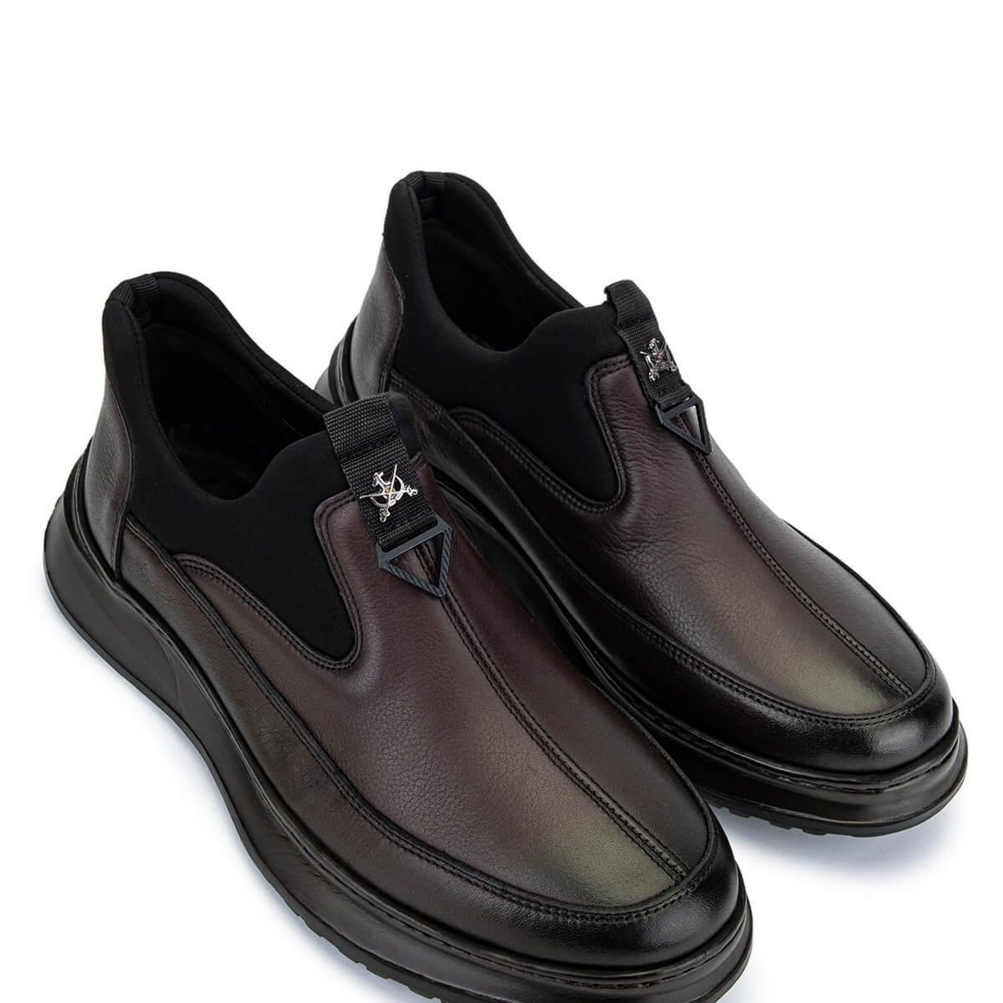 Tamer Tanca Erkek Hakiki Deri Kahverengi Casual Ayakkabı