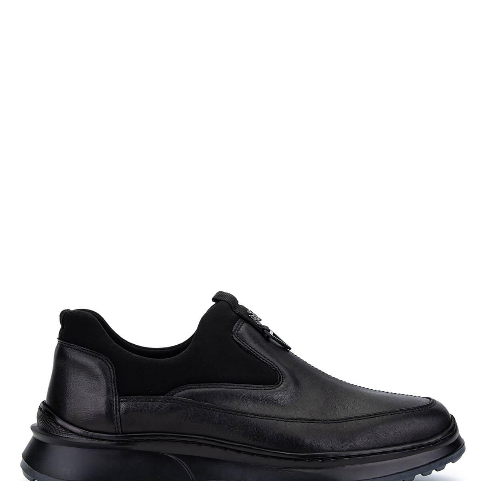 Tamer Tanca Erkek Hakiki Deri Siyah Casual Ayakkabı