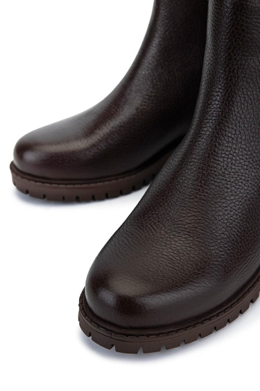  Tamer Tanca Kadın Hakiki Deri Kahverengi Casual Bot