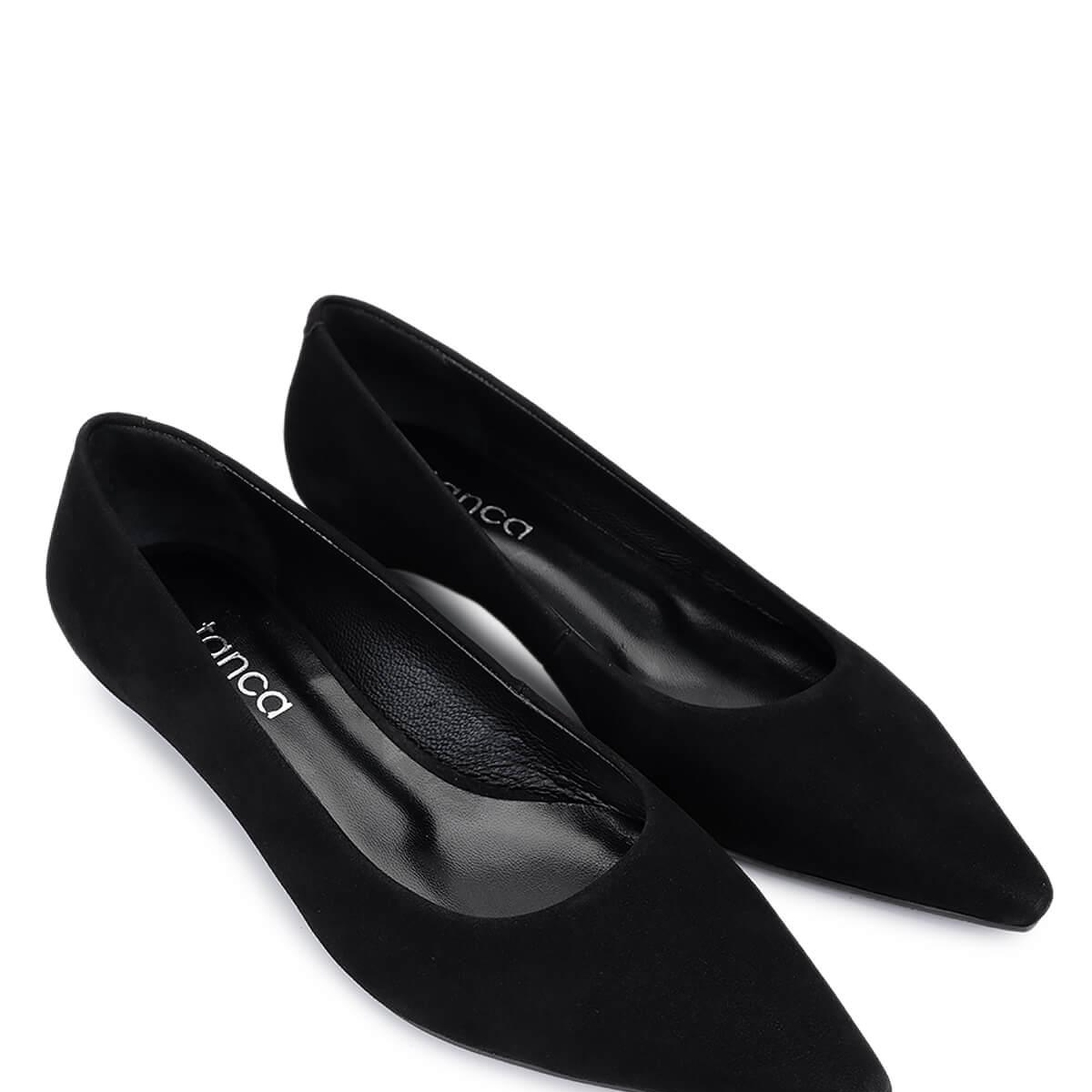 Tamer Tanca Kadın Hakiki Deri Siyah Süet Topuklu Ayakkabı