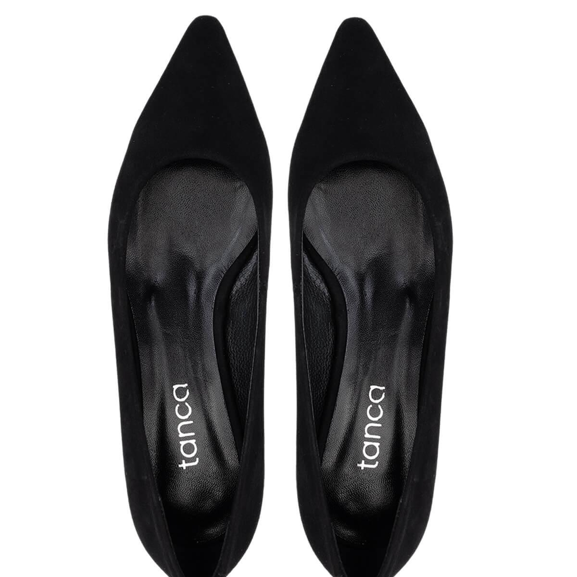 Tamer Tanca Kadın Hakiki Deri Siyah Süet Topuklu Ayakkabı