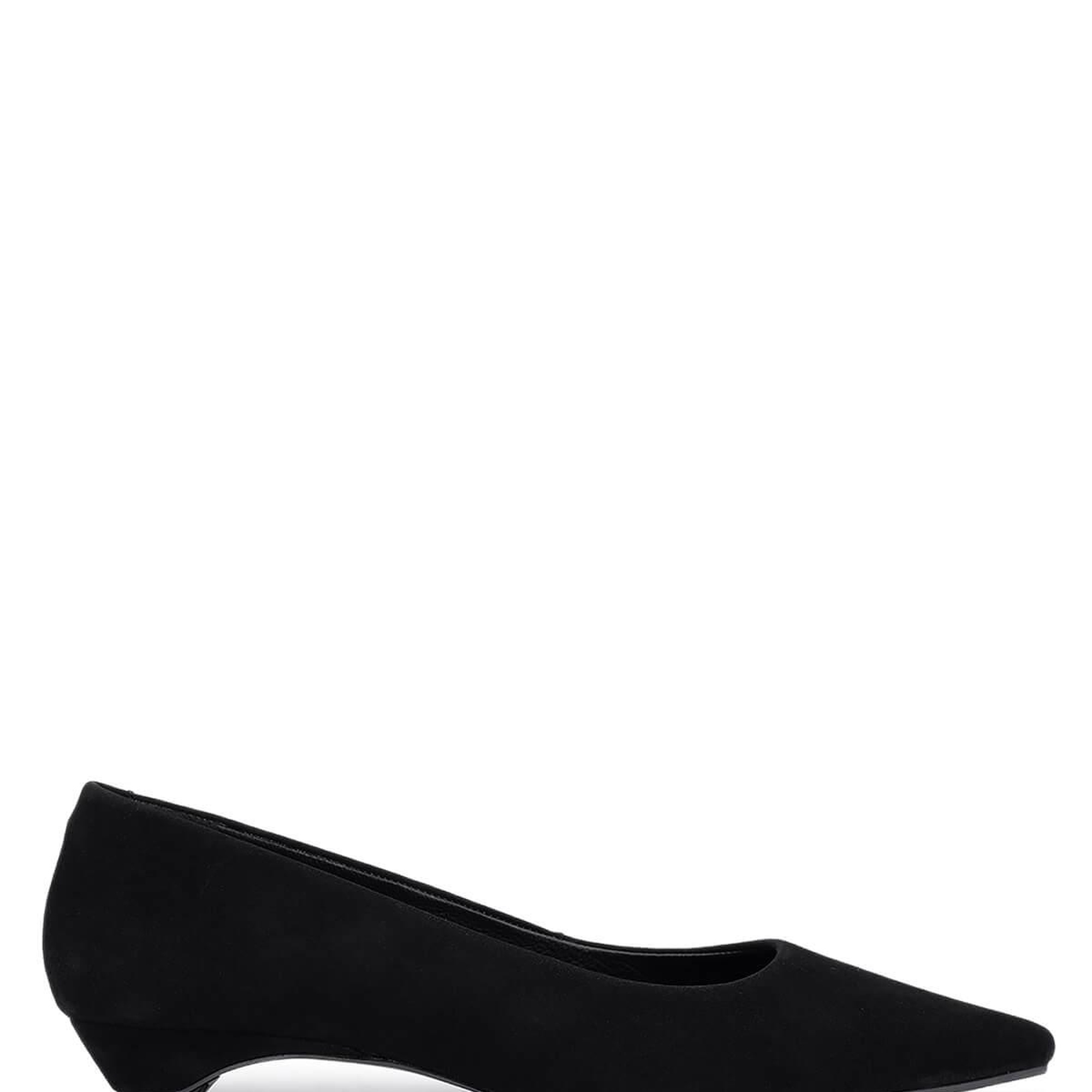 Tamer Tanca Kadın Hakiki Deri Siyah Süet Topuklu Ayakkabı