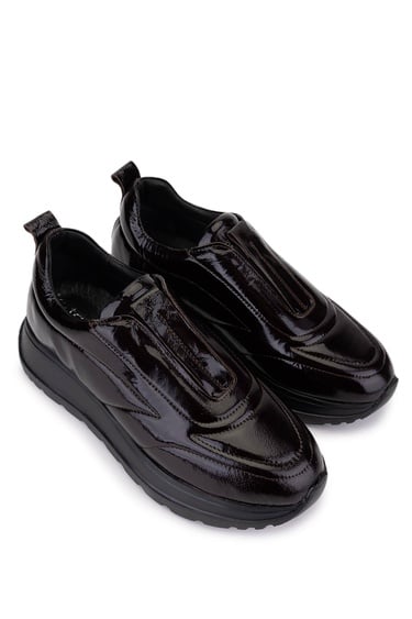  Tamer Tanca Kadın Hakiki Deri Kahverengi Sneakers & Spor Ayakkabı