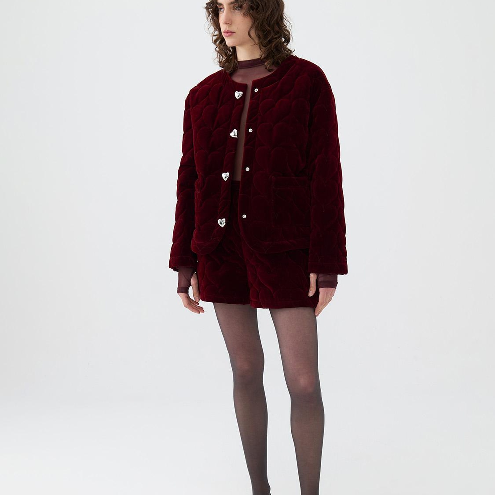 Kapitoneli Mini Şort