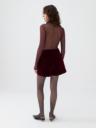  Kapitoneli Mini Şort