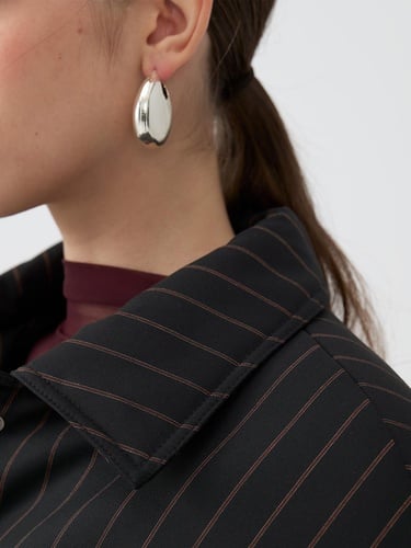  Çizgili Vatkalı Mont