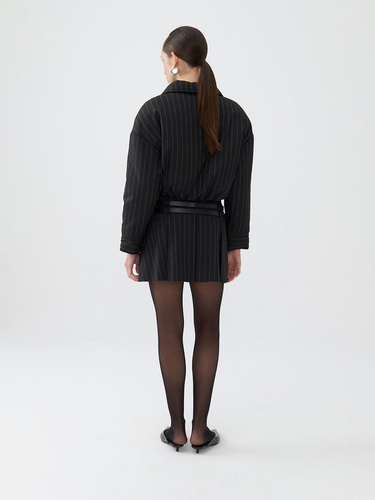  Çizgili Vatkalı Mont