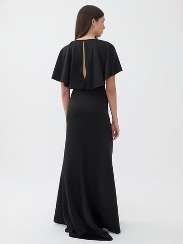  Düğümlü Uzun Elbise