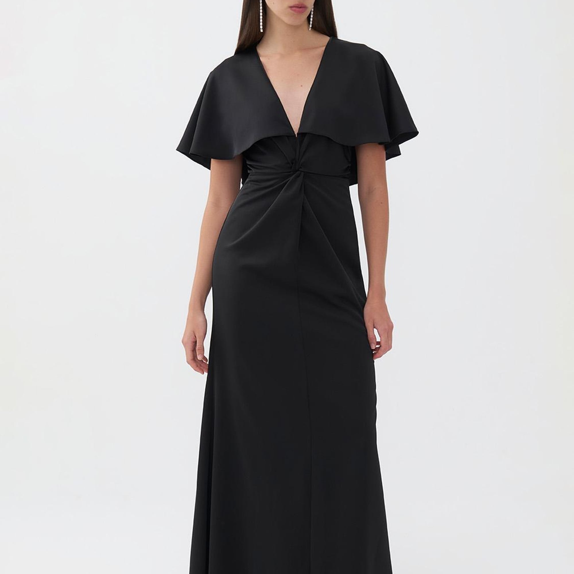 Düğümlü Uzun Elbise