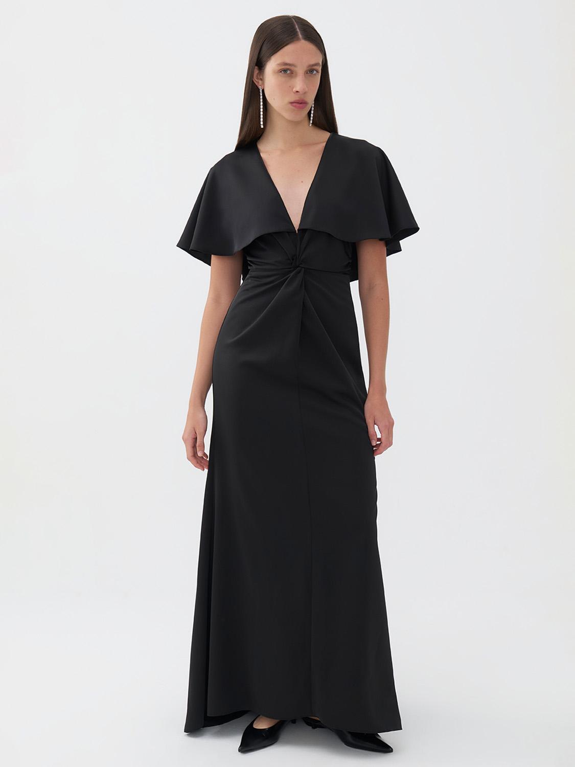  Düğümlü Uzun Elbise