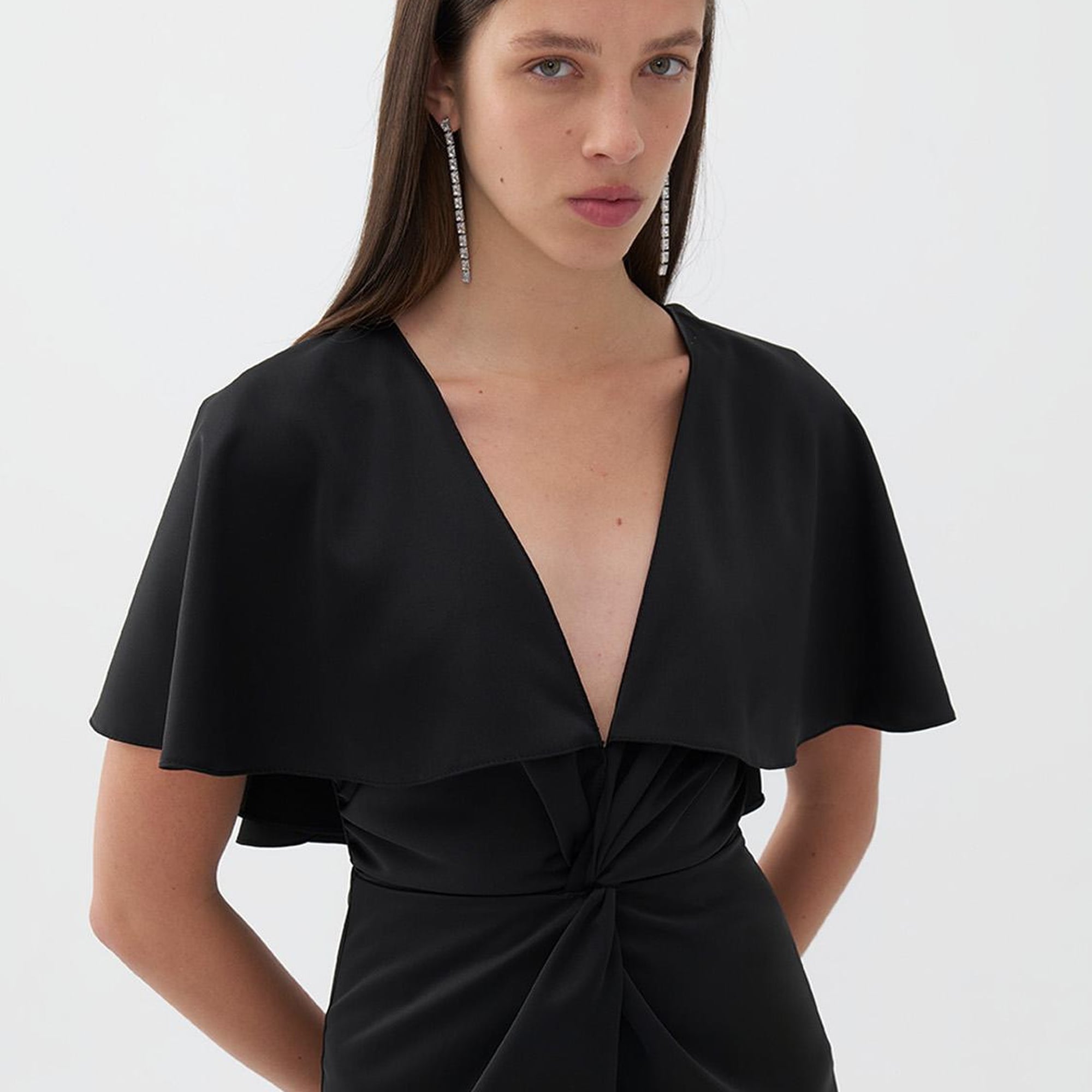 Düğümlü Uzun Elbise