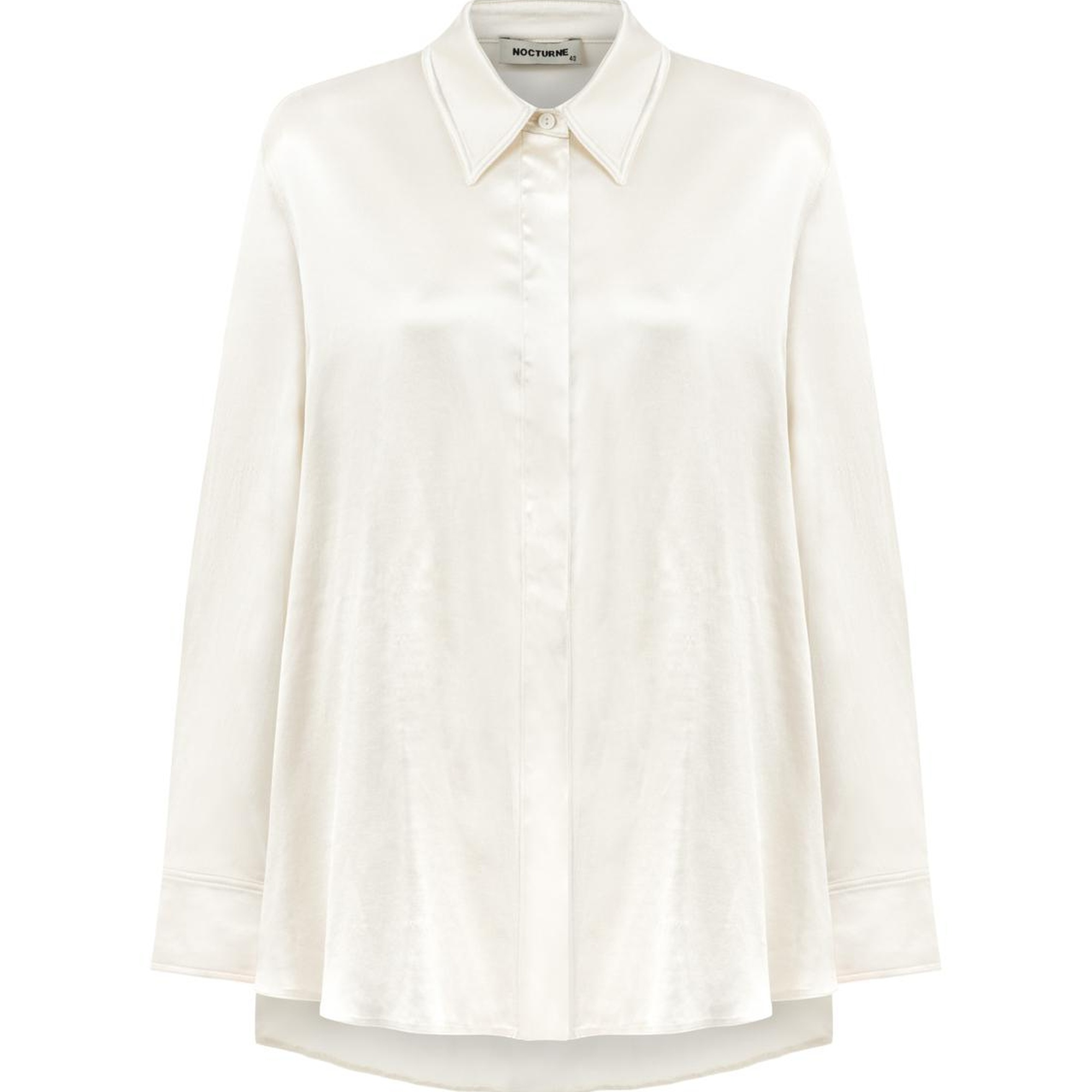 Dökümlü Saten Gömlek