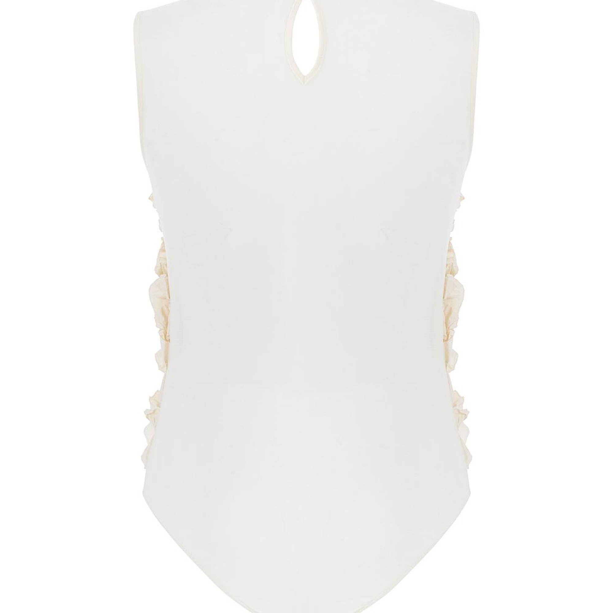 Fırfır Detaylı Tül Body