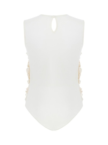  Fırfır Detaylı Tül Body