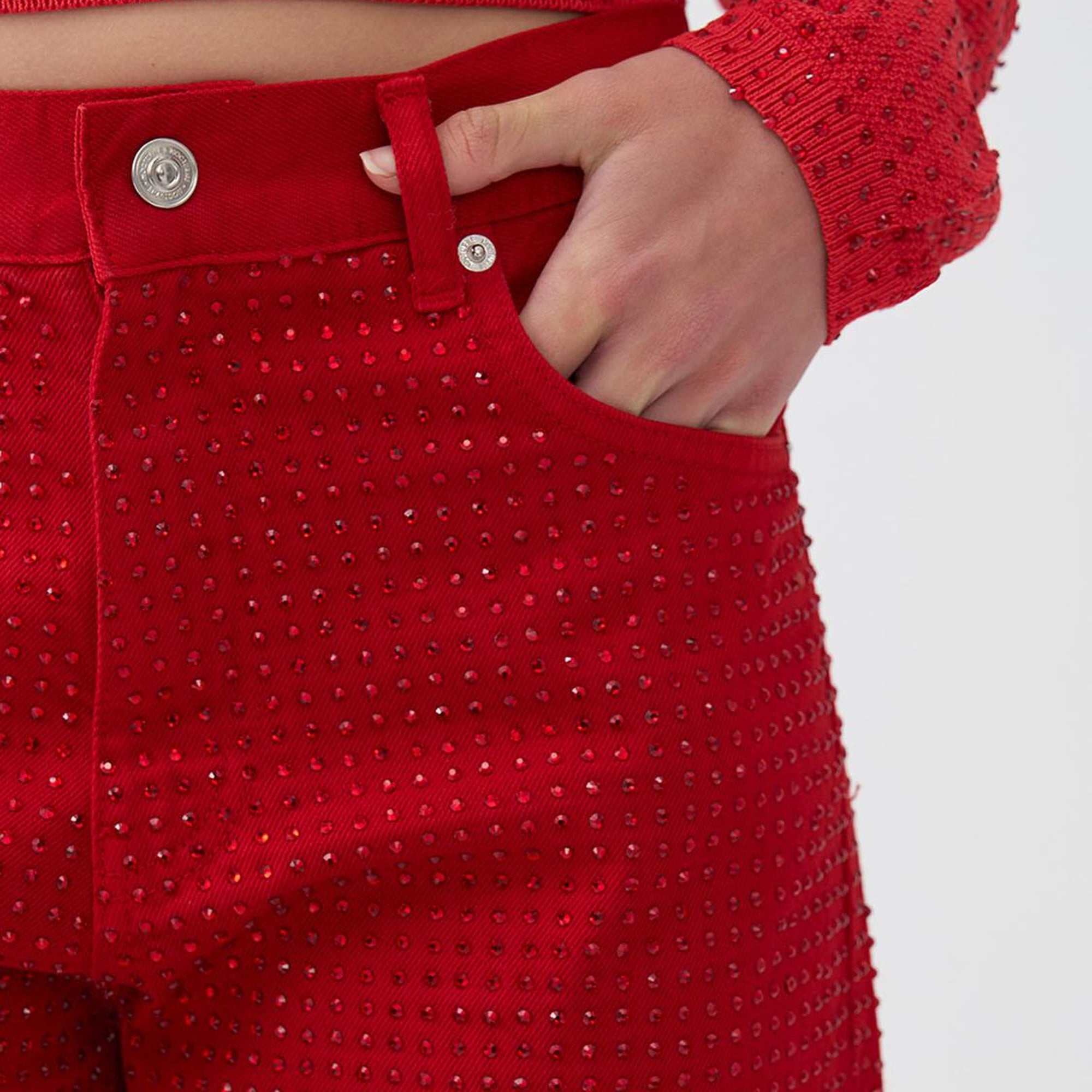 Taş Tasarımlı Jean Pantolon