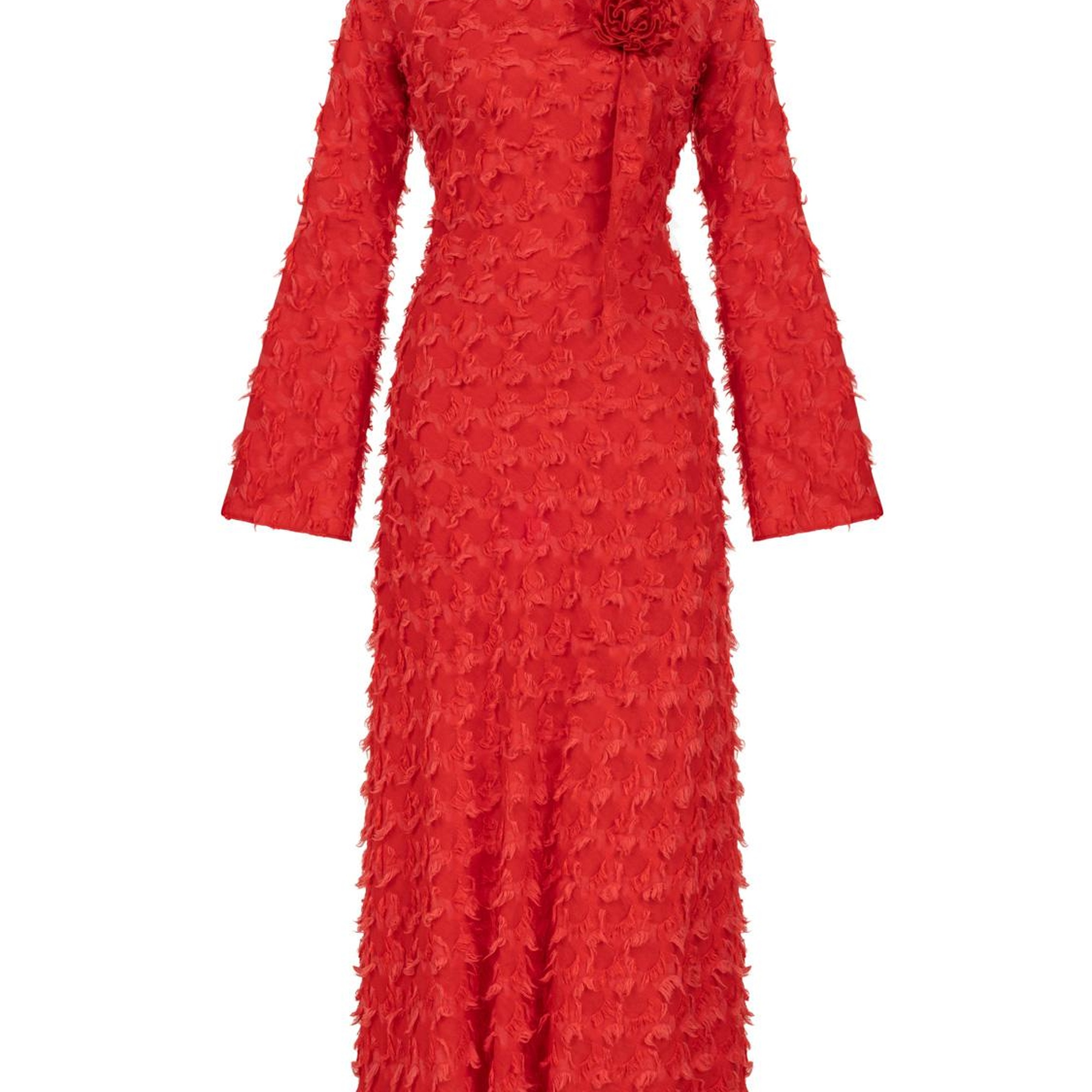 Sırt Dekolteli Maxi Elbise