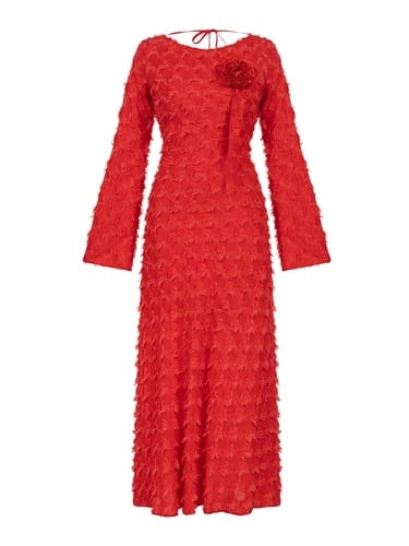  Sırt Dekolteli Maxi Elbise