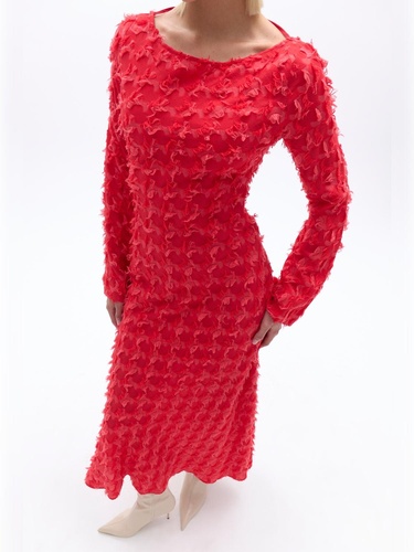  Sırt Dekolteli Maxi Elbise