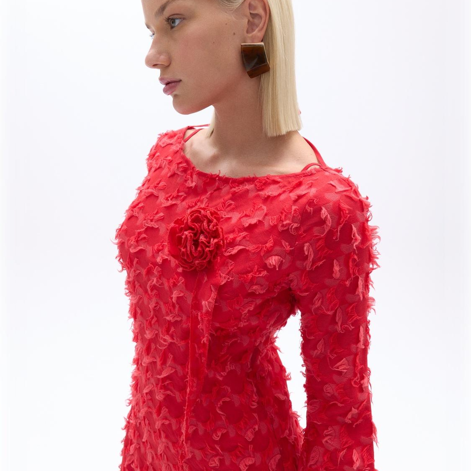 Sırt Dekolteli Maxi Elbise