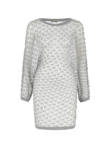  İnci Detaylı File Triko