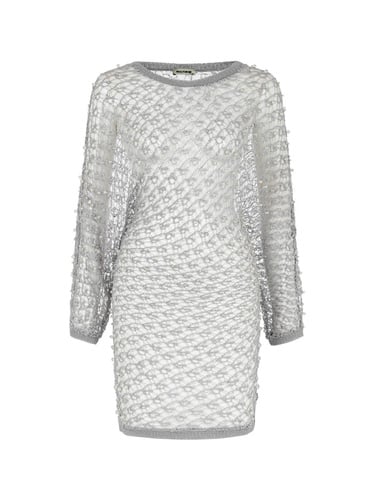  İnci Detaylı File Triko