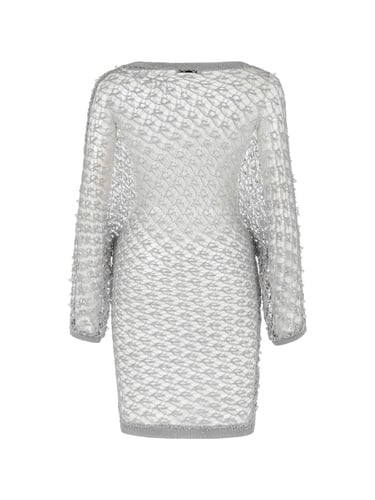  İnci Detaylı File Triko