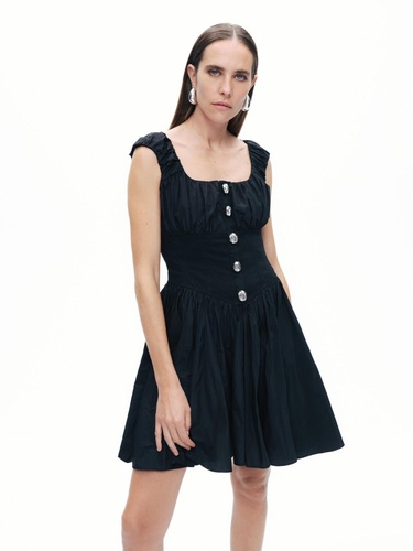  Korse Görünümlü Mini Elbise