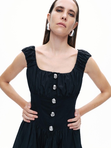  Korse Görünümlü Mini Elbise