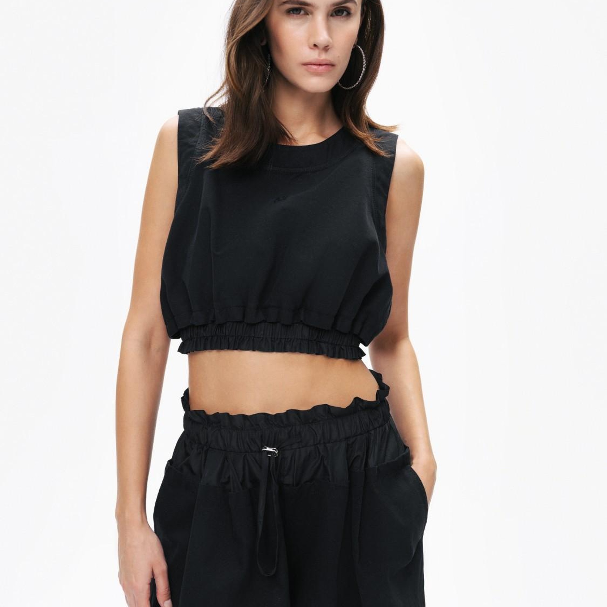 Baskı Detaylı Crop Top