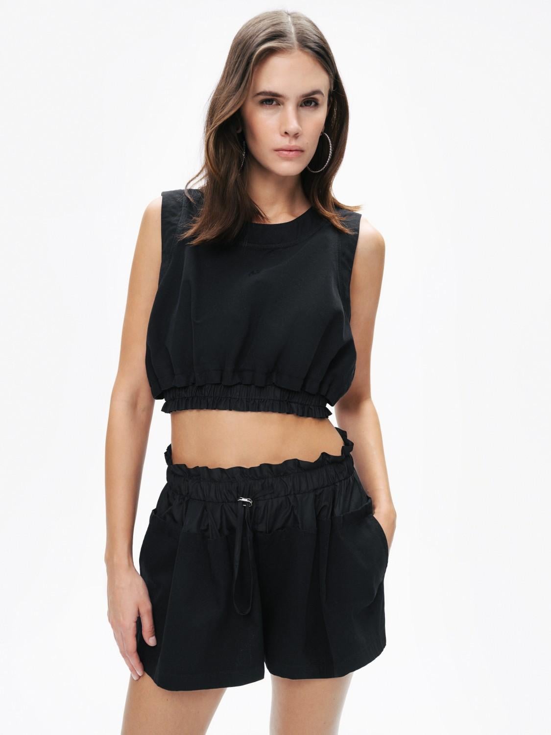  Baskı Detaylı Crop Top