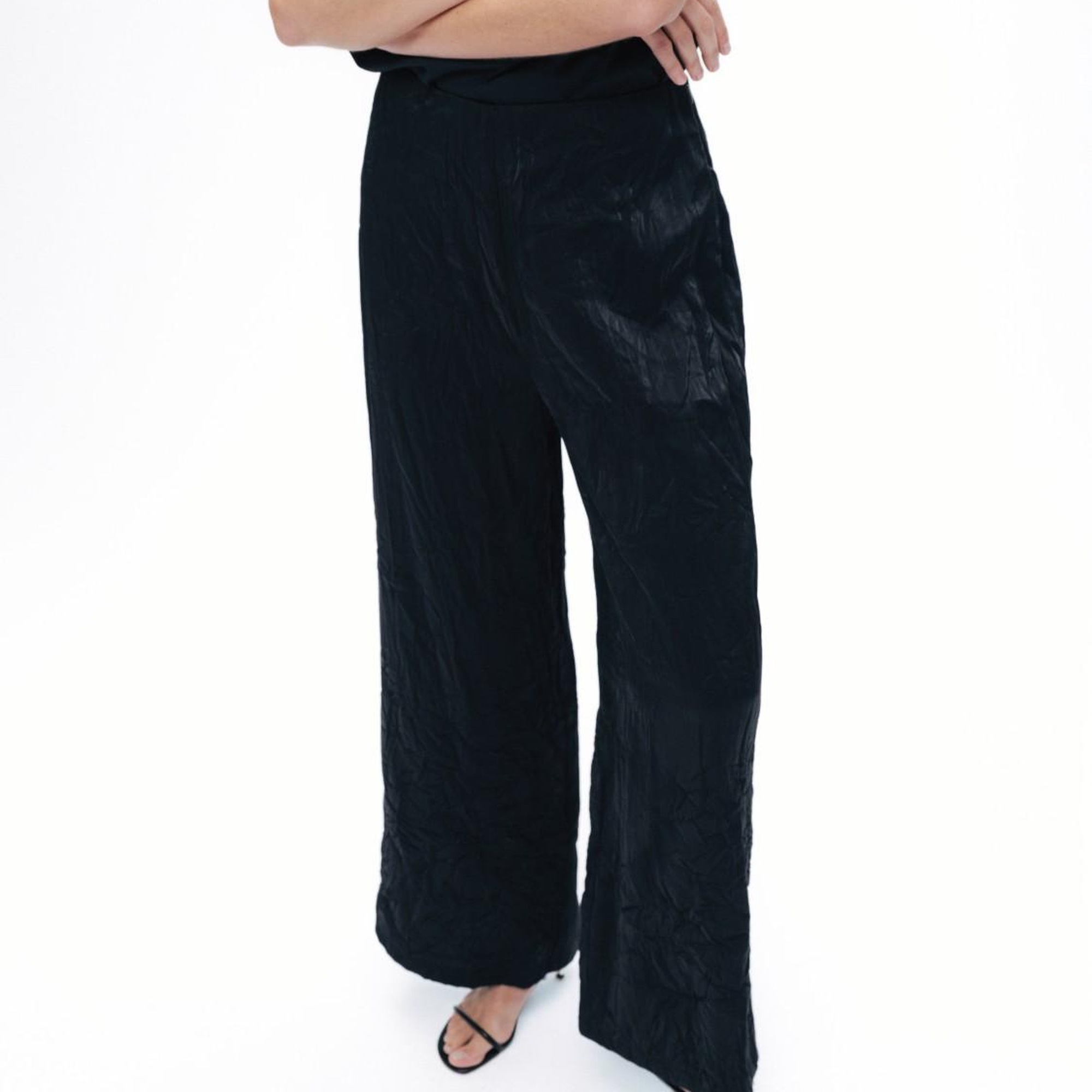 Kırışık Görünümlü Pantolon