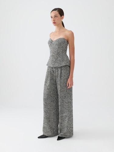  Straplez Kalp Yaka Bluz