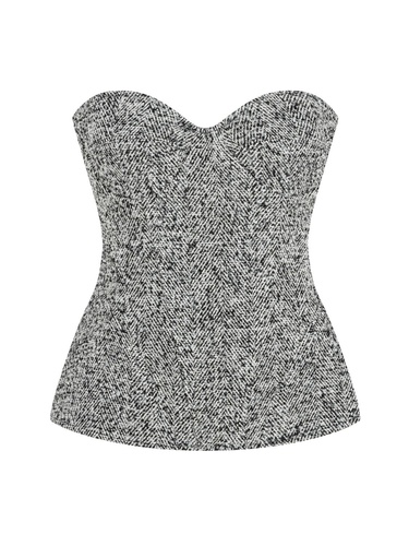  Straplez Kalp Yaka Bluz