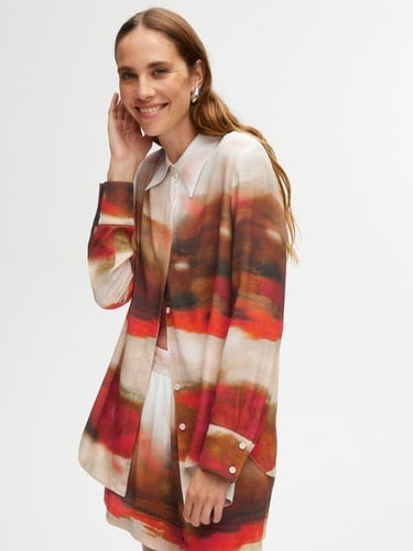  Desenli Yüksek Bel Şort