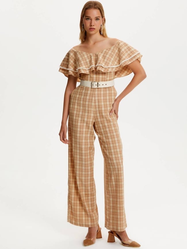  Fırfır Detaylı Tulum