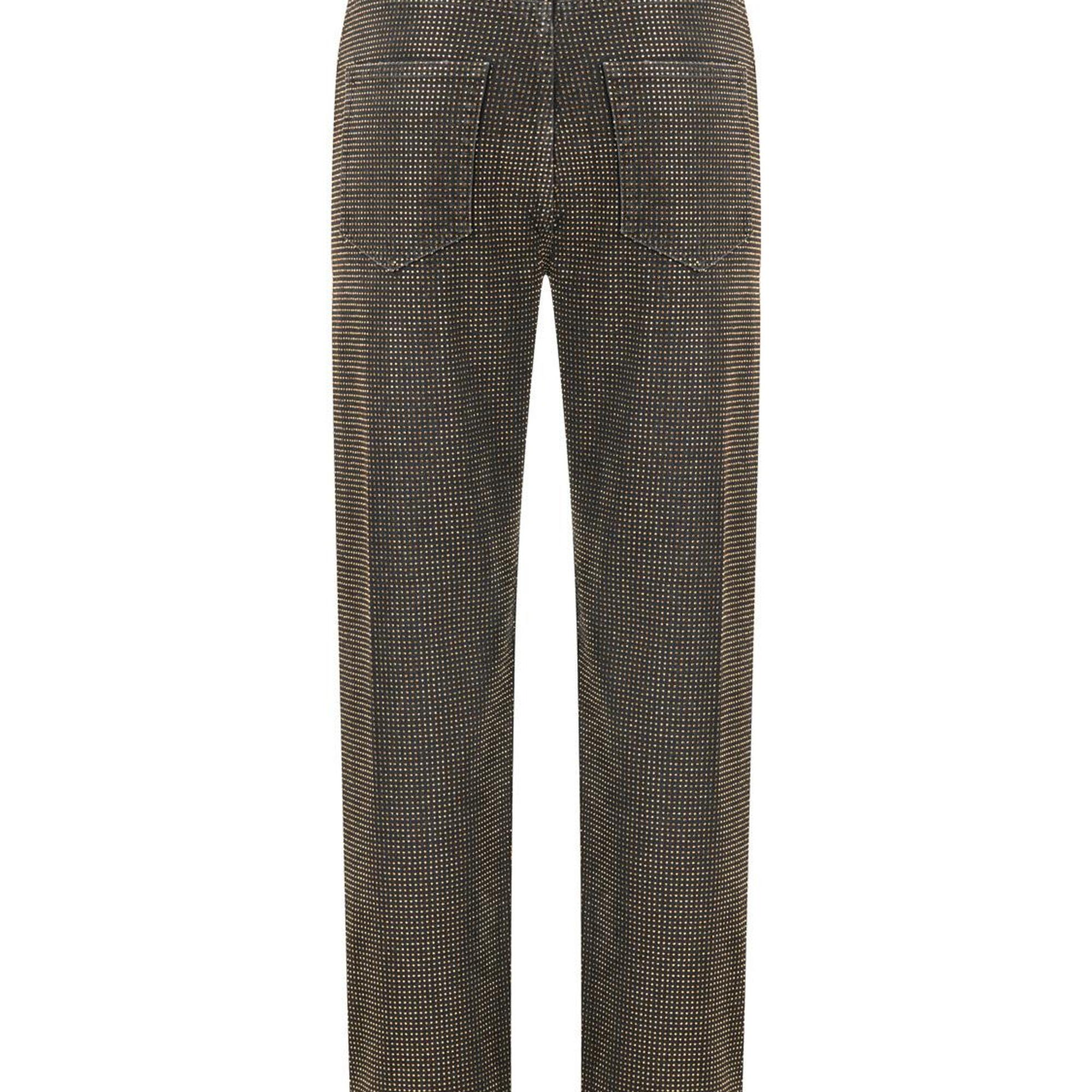 Taş Detaylı Mom Fit Jean Pantolon